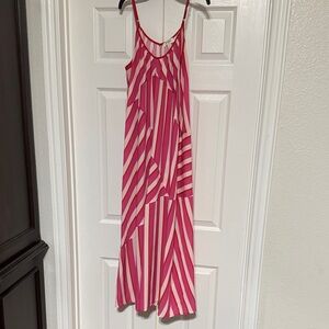 Pink and White Striped Dress - Umgee size large